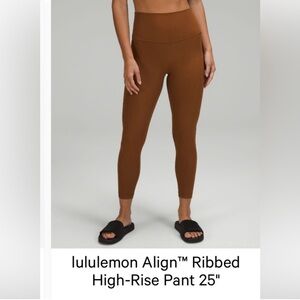 lululemon Align™ High-Rise Ribbed Pant 25"